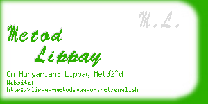 metod lippay business card